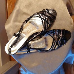VTG Jasmin snakeskin sandals Sz 11.5 Narrow